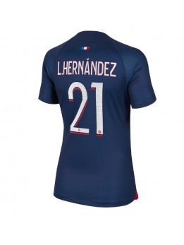 Ženski Nogometna dresi replika Paris Saint-Germain Lucas Hernandez #21 Domači 2023-24 Kratek rokav